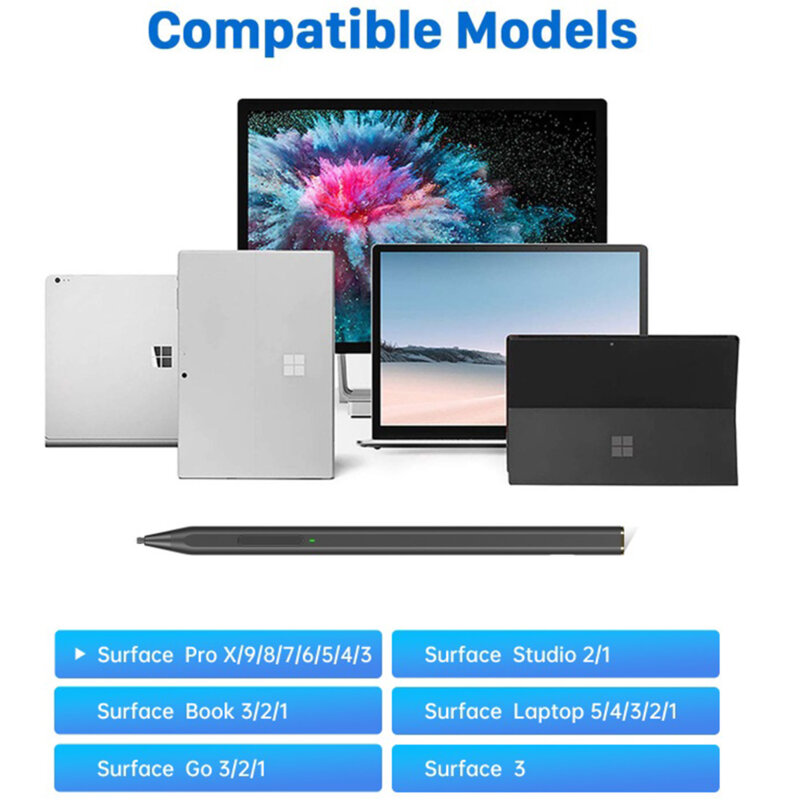 Creion tactil pentru Microsoft Surface Techsuit C581-C, negru