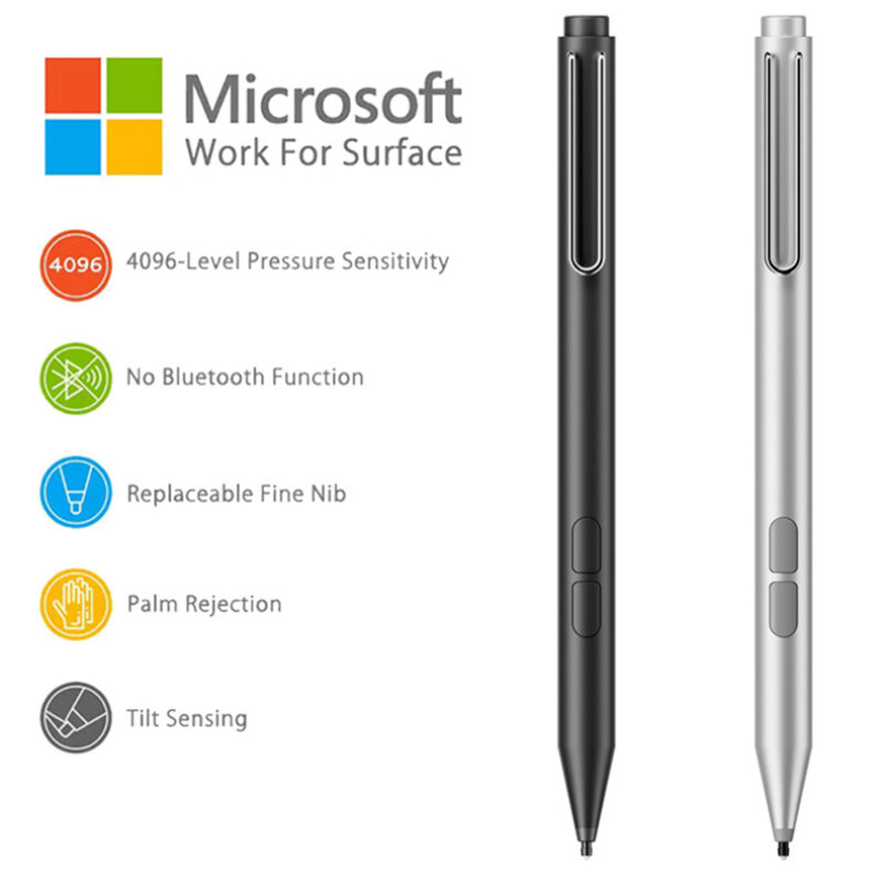 Stylus pen activ pentru Microsoft Surface Techsuit F94S, negru