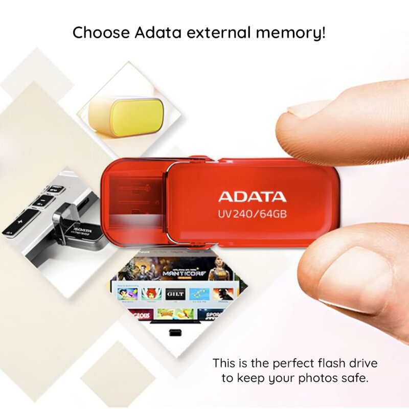 Memorie externa 32GB Adata, USB 2.0, AUV240-32G-RRD, rosu