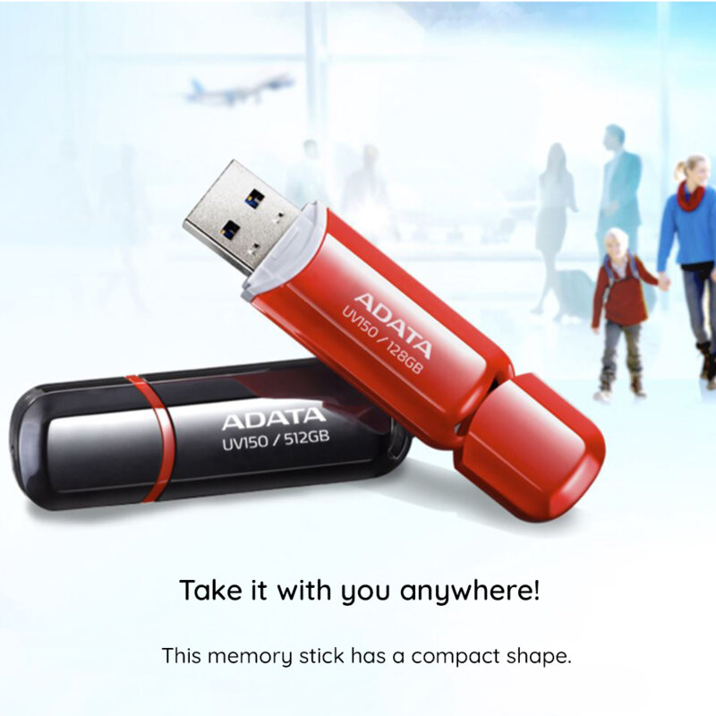 Memorie externa 64GB Adata, USB 2.0, AUV240-64G-RWH, alb