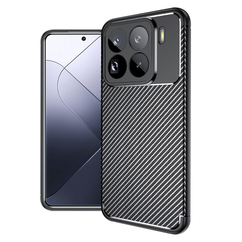 Husa Xiaomi 15 Pro Techsuit CarbonFiber, negru