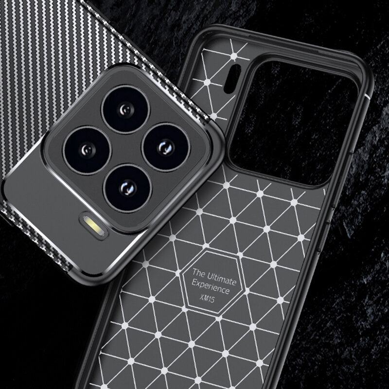 Husa Xiaomi 15 Pro Techsuit CarbonFiber, negru