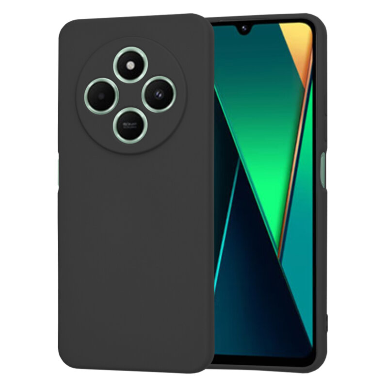 Husa silicon Xiaomi Poco C75 Techsuit SoftFlex, negru