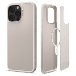 Husa iPhone 16 Pro Max Spigen Cyrill Kajuk MagSafe, crem