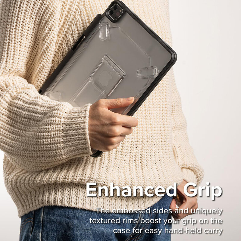 Husa iPad Pro 11 (2024) Ringke Fusion Sketch Stand, negru