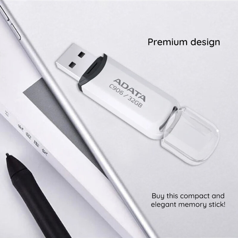 Memorie externa 32GB Adata, USB 2.0, AC906-32G-RBK, negru
