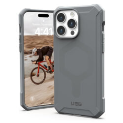 Husa iPhone 15 Pro UAG Essential Armor MagSafe, Silver