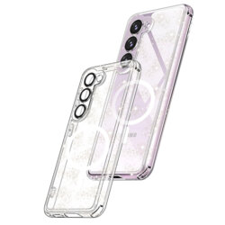Husa sclipici Samsung Galaxy S23 Plus Techsuit SparkleSkin MagSafe, transparenta