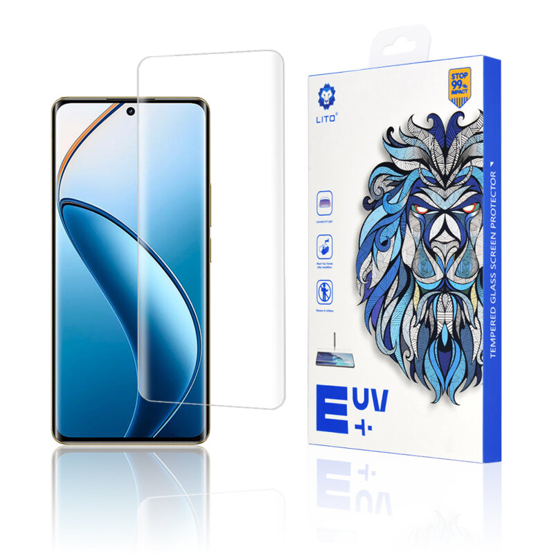 Folie sticla Realme 12 Pro Lito UV Glue, transparenta