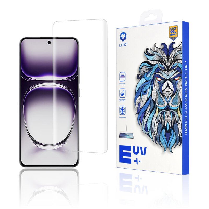 Folie sticla Oppo Reno12 Lito UV Glue, transparenta