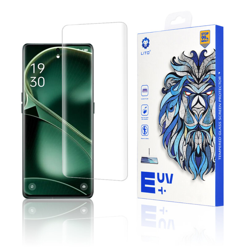 Folie sticla Oppo Find X6 Lito UV Glue, transparenta