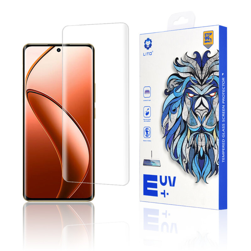 Folie sticla Realme 12 Pro+ Lito UV Glue, transparenta