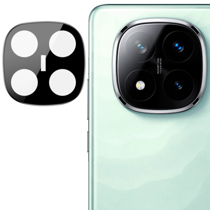 Folie camera Xiaomi Redmi Note 14 Pro+ 5G Techsuit Full Glass, negru