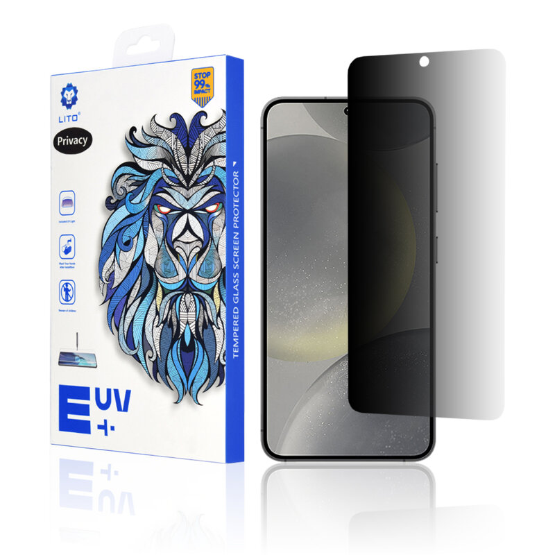 Folie sticla Samsung Galaxy S24 Lito UV Glue, privacy