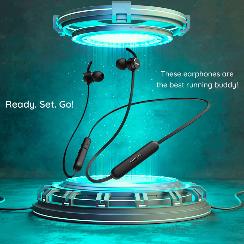 Casti sport Bluetooth cu microfon Philips TAE1205BK/00, negru
