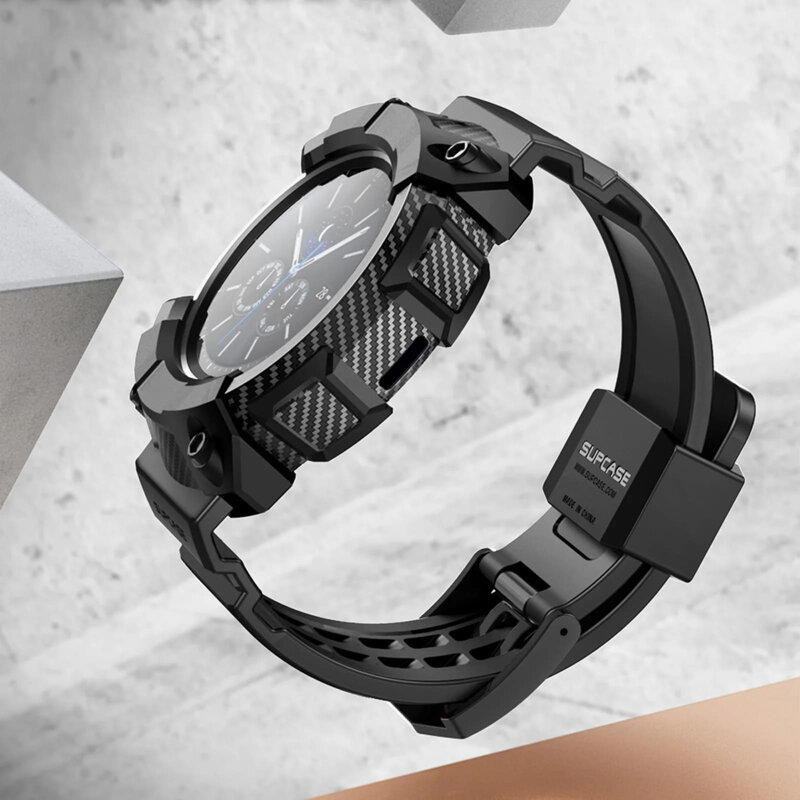 [Pachet husa + curea] Google Pixel Watch 3 45mm Supcase Unicorn Beetle Pro, negru