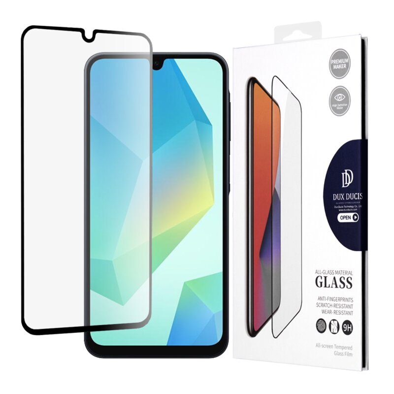 Folie sticla Samsung Galaxy A16 Dux Ducis Tempered Glass, negru