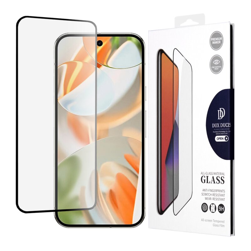 Folie sticla Google Pixel 9 Pro Dux Ducis Tempered Glass, negru