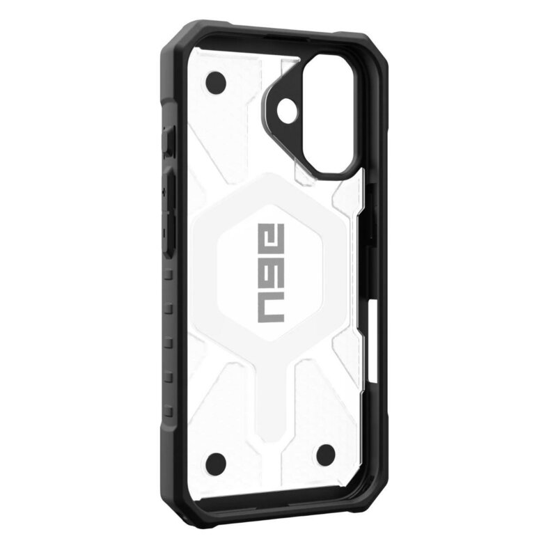 Husa iPhone 16 UAG Pathfinder Clear MagSafe, Ice / Silver