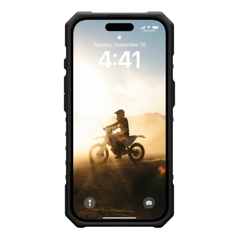 Husa iPhone 16 UAG Pathfinder Clear MagSafe, Ice / Silver