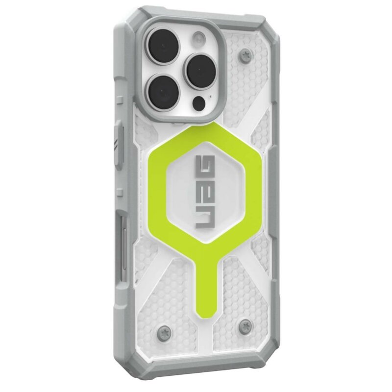 Husa iPhone 16 Pro UAG Pathfinder Clear Magsafe, Active Neon