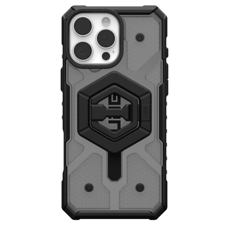Husa iPhone 16 Pro Max UAG Pathfinder Clear MagSafe, Ash / Black