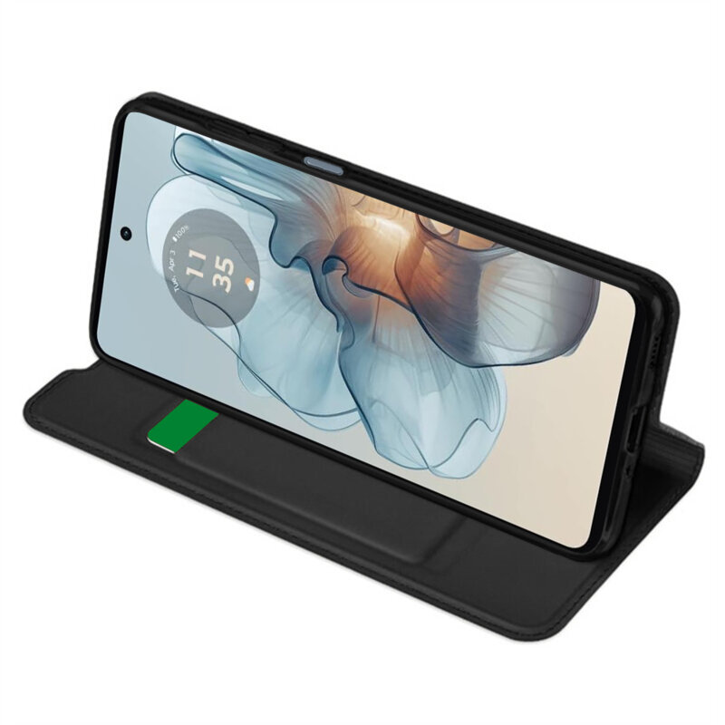 Husa Motorola Moto G24 Power Techsuit Magskin Book, negru