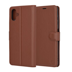Husa Samsung Galaxy A06 Techsuit Leather Folio, maro