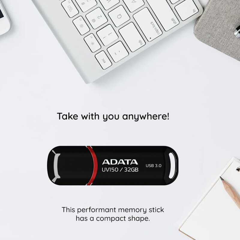 Memorie externa 256GB Adata, USB 3.2, AUV150-256G-RBK, negru