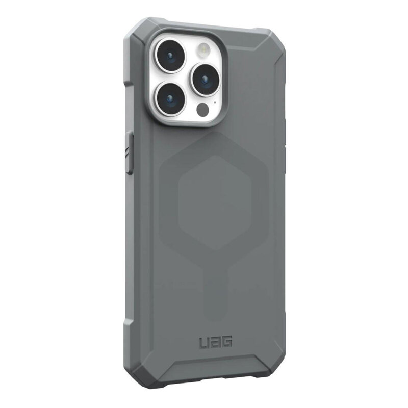 Husa iPhone 15 Pro UAG Essential Armor MagSafe, Silver