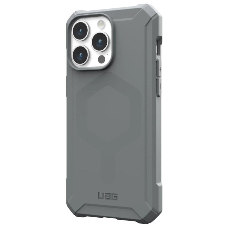 Husa iPhone 15 Pro UAG Essential Armor MagSafe, Silver