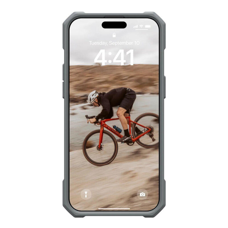 Husa iPhone 15 Pro UAG Essential Armor MagSafe, Silver