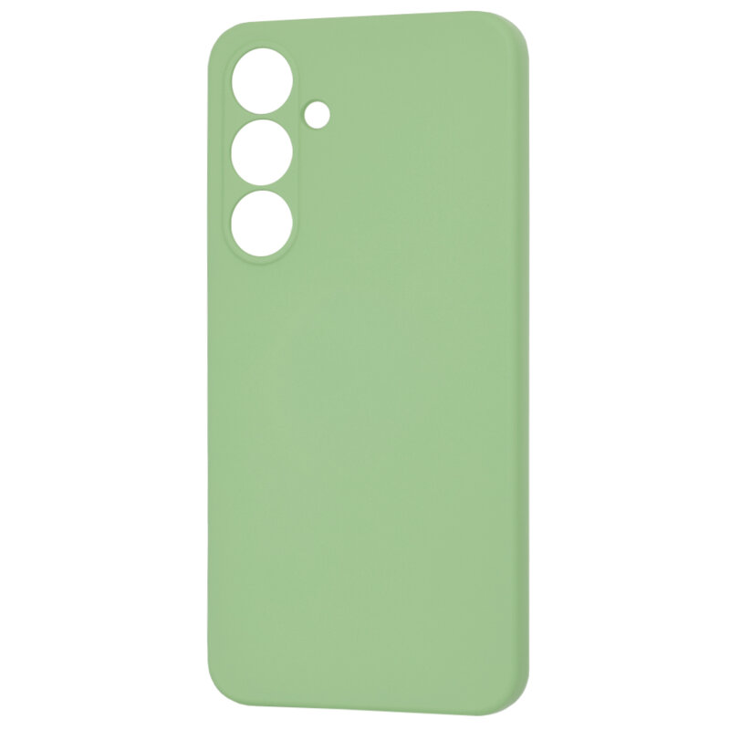 Husa silicon Samsung Galaxy S24 FE Techsuit SoftFlex MagSafe, verde deschis
