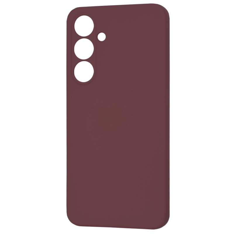 Husa silicon Samsung Galaxy S24 FE Techsuit SoftFlex MagSafe, bordo