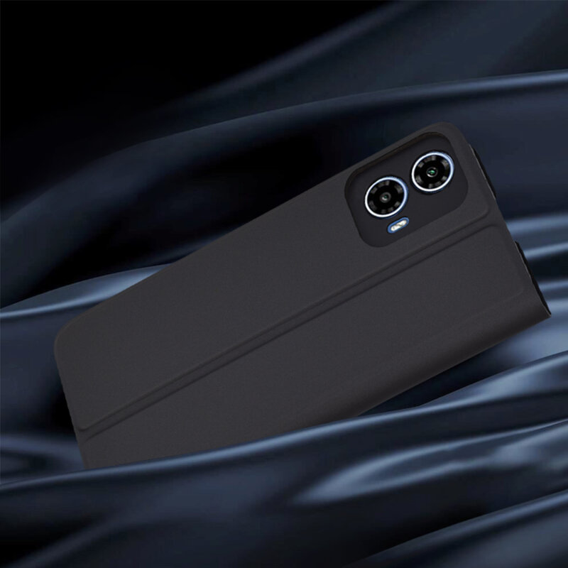 Husa Motorola Moto G34 Techsuit Magskin Book, negru