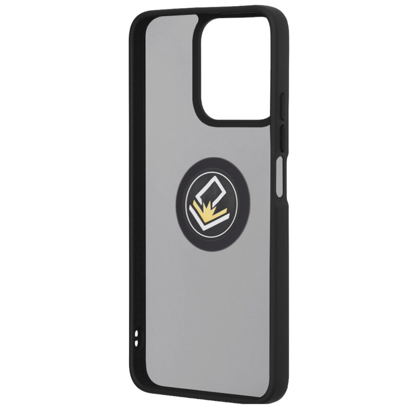 Husa Honor 200 Smart Techsuit Glinth cu inel suport stand magnetic, negru