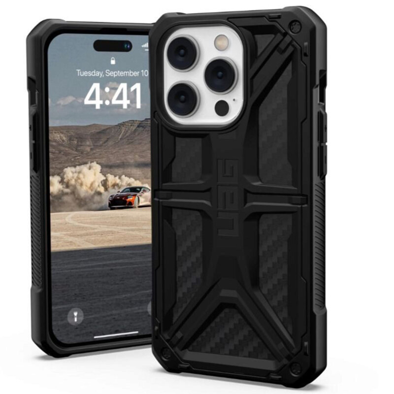 Husa iPhone 14 Pro UAG Monarch, Carbon Fiber