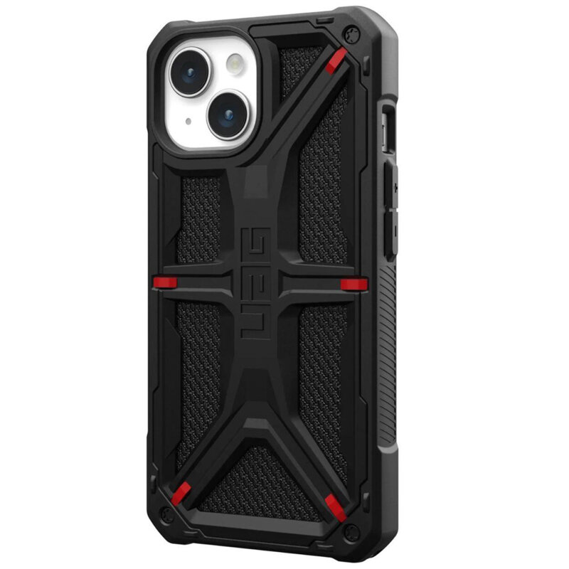 Husa iPhone 15 Plus UAG Monarch, Kevlar Black