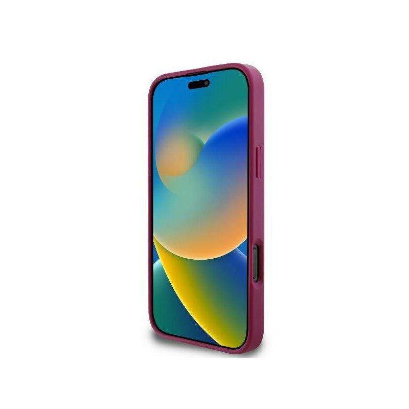 Husa Guess Glitter Fixed Big 4G iPhone 16 cu sclipici, mov, GUHCP16SHG4SGU