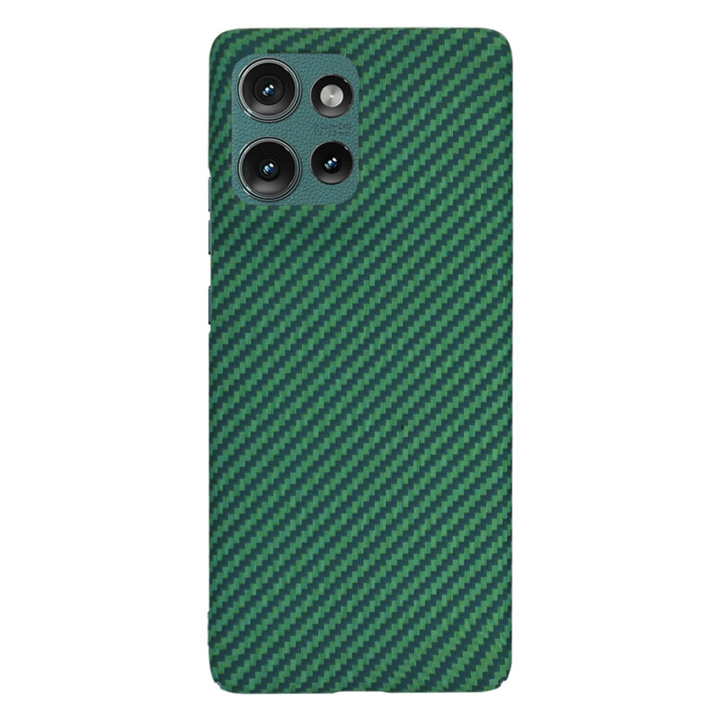 Husa Motorola Edge 50 Techsuit Carbonite FiberShell, verde
