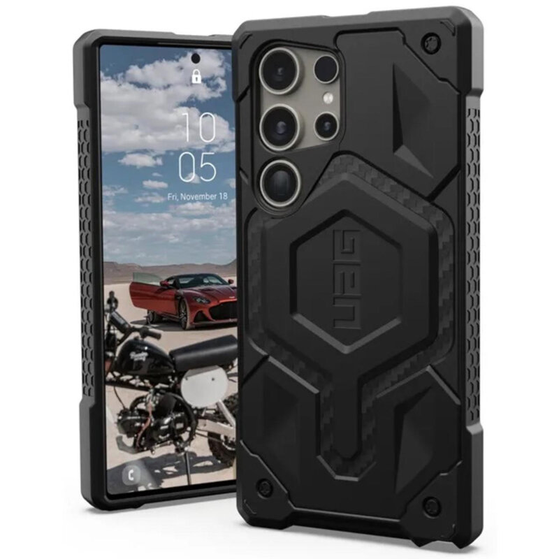 Husa Samsung Galaxy S24 Ultra UAG Monarch, Carbon Fiber