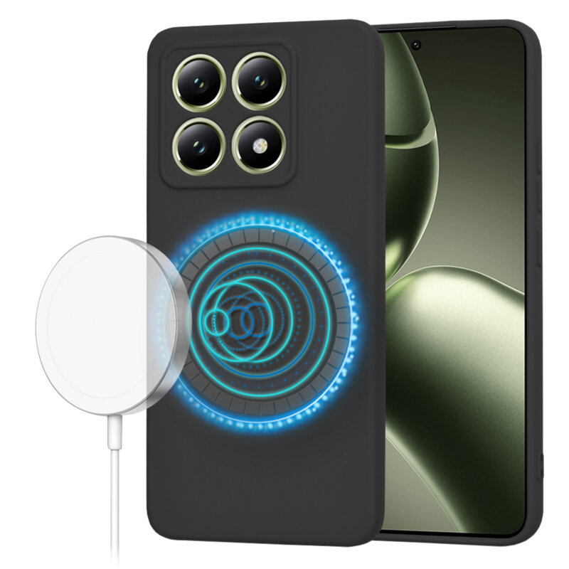 Husa silicon Xiaomi 14T Techsuit SoftFlex MagSafe, negru