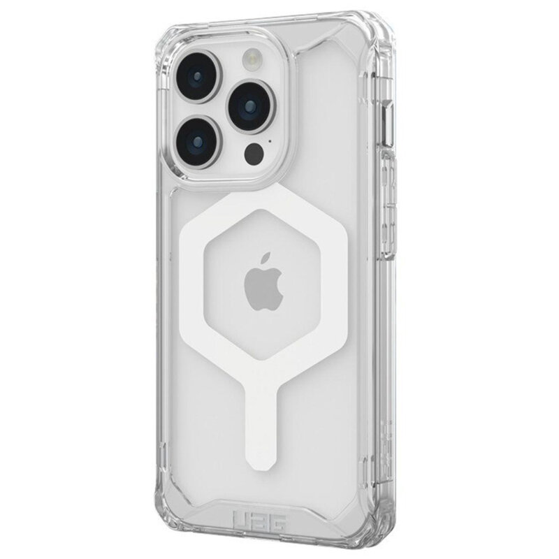 Husa iPhone 15 Pro UAG Plyo MagSafe, Ice White