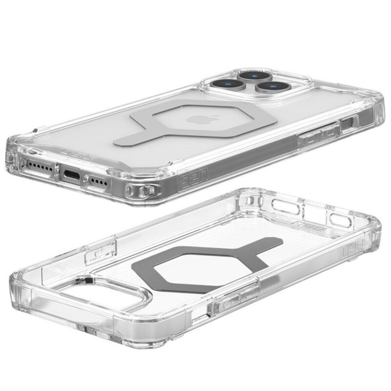 Husa iPhone 15 Pro Max UAG Plyo MagSafe, Ice Silver