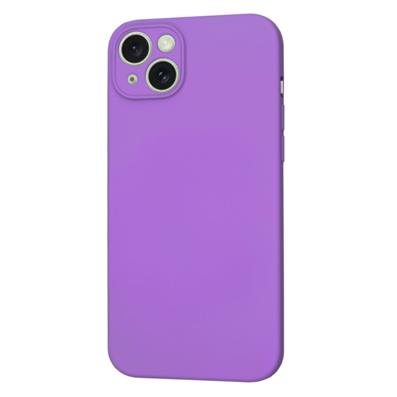 Husa silicon iPhone 15 Plus Techsuit SoftFlex MagSafe, mov