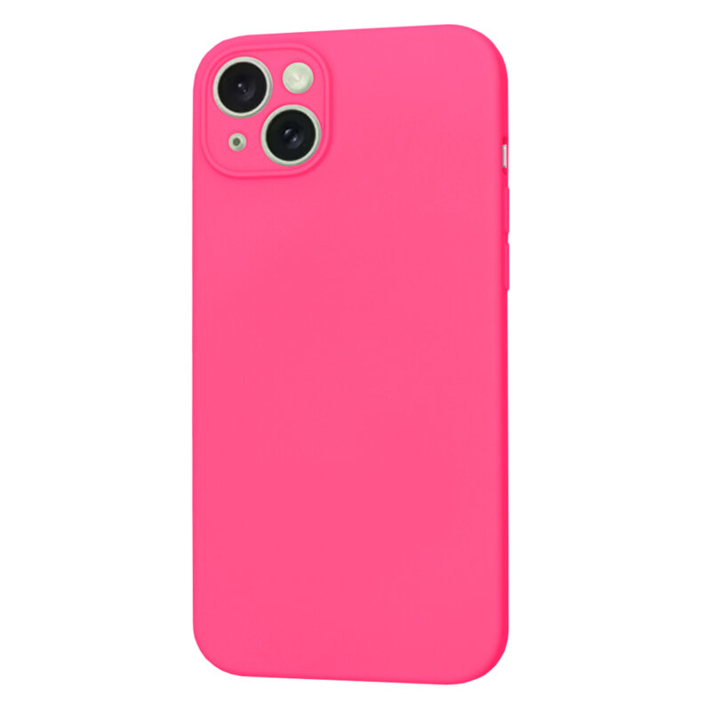 Husa silicon iPhone 15 Plus Techsuit SoftFlex MagSafe, fucsia