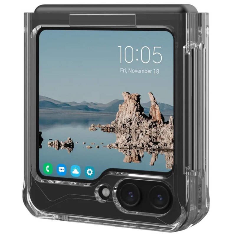 Husa Samsung Galaxy Z Flip5 UAG Plyo Pro MagSafe, Ice Silver