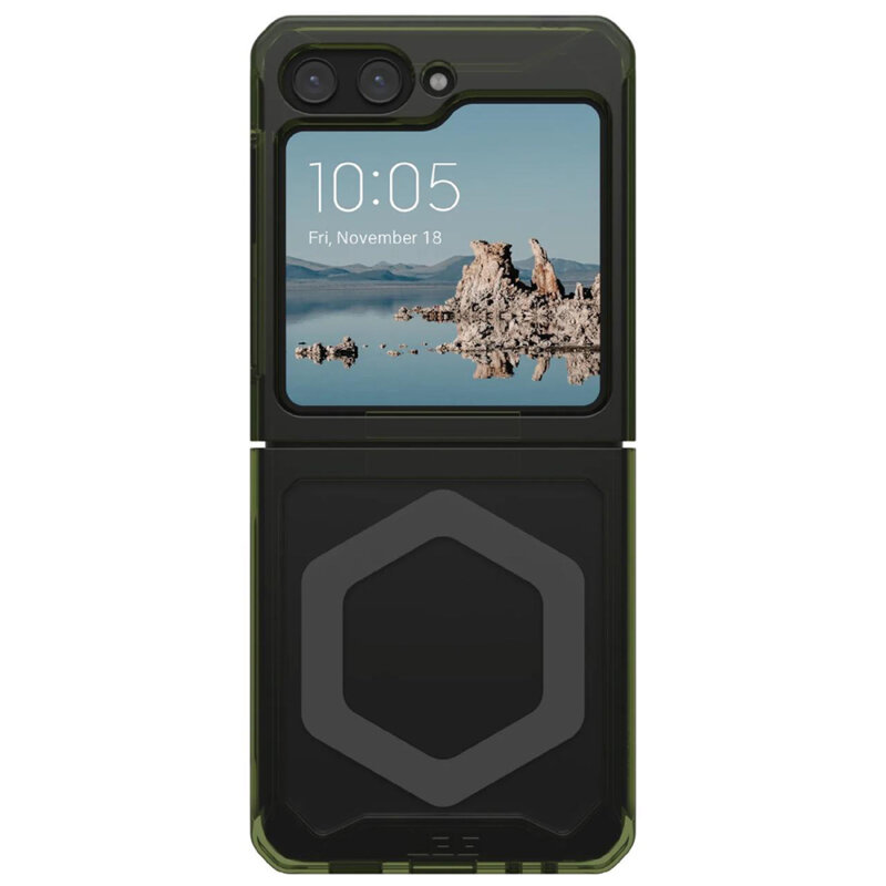 Husa Samsung Galaxy Z Flip5 UAG Plyo Pro MagSafe, Olive / Space Grey