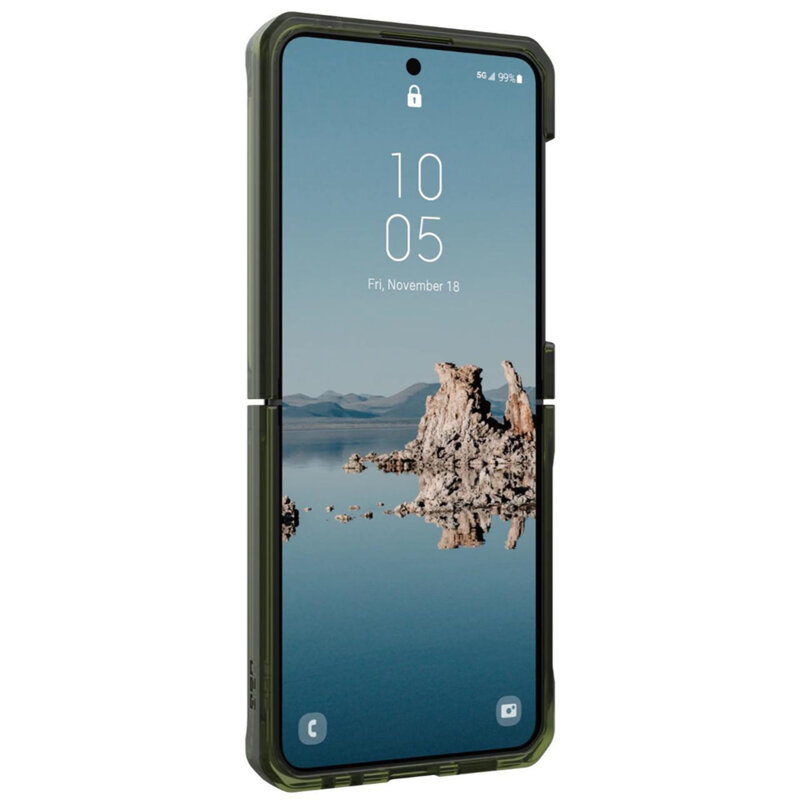 Husa Samsung Galaxy Z Flip5 UAG Plyo Pro MagSafe, Olive / Space Grey