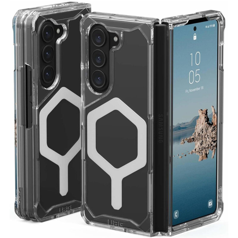 Husa Samsung Galaxy Z Fold5 UAG Plyo Pro MagSafe, Ice Silver